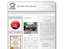 Tablet Screenshot of nicholaspizzahouse.net